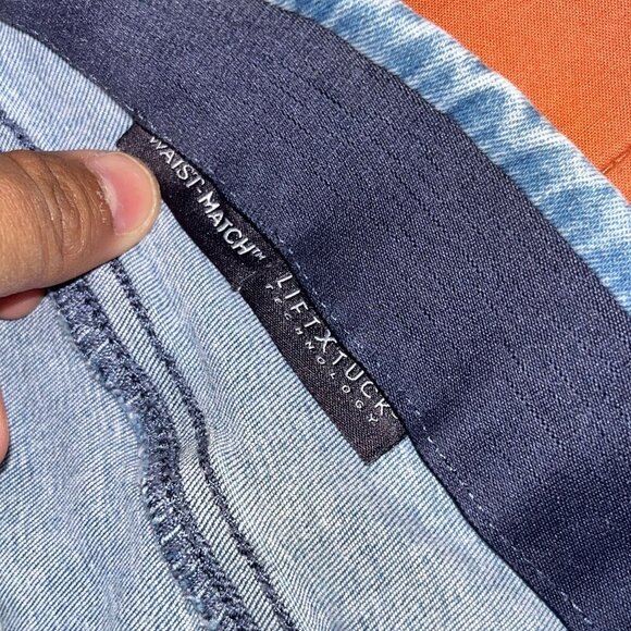 NYDJ Blue High-Rise Button-Fly Stretch Denim Straight Leg Women's Jeans Size S - Picture 7 of 10